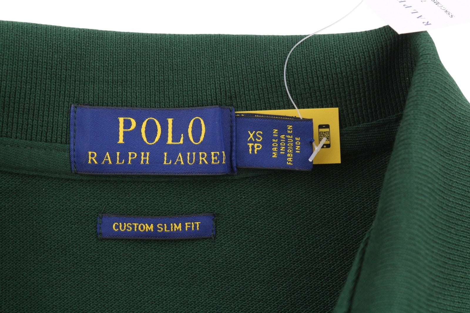 RALPH LAUREN Custom Slim Fit Men Polos XS Green Embroidered Logo Short Sleeved