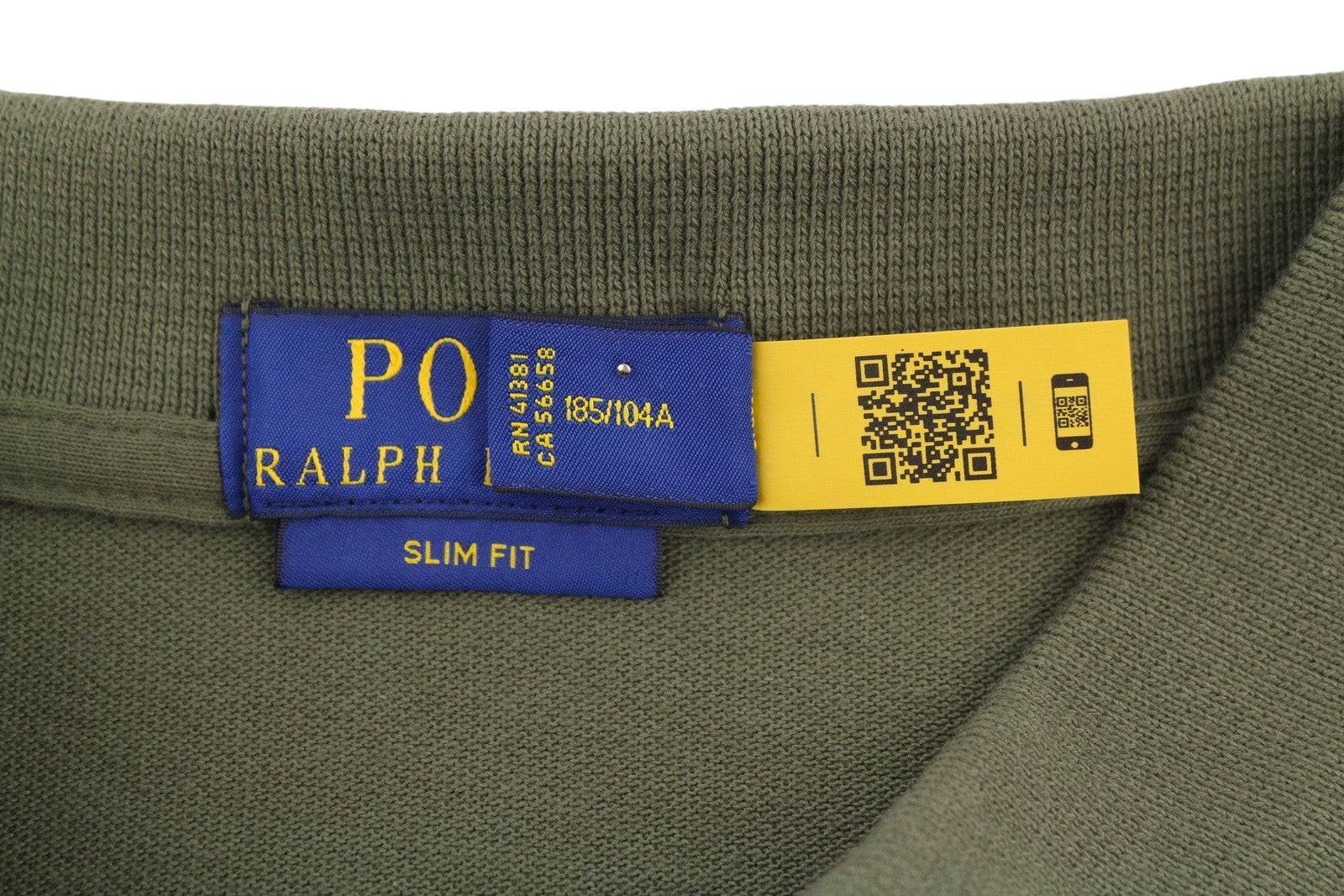 RALPH LAUREN Slim Fit Men Polos XL Dark Green Embroidered Logo Short Sleeve