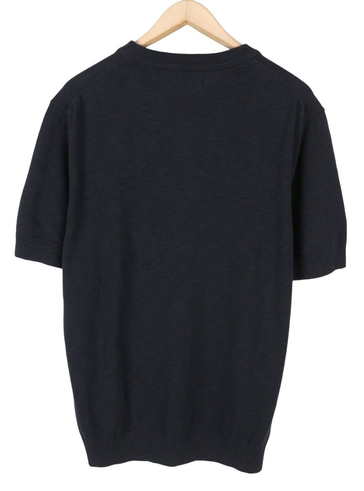 GANT Cotton Flamme Men T-Shirt 2XL Evening Blue Tight-Knit Short Sleeve