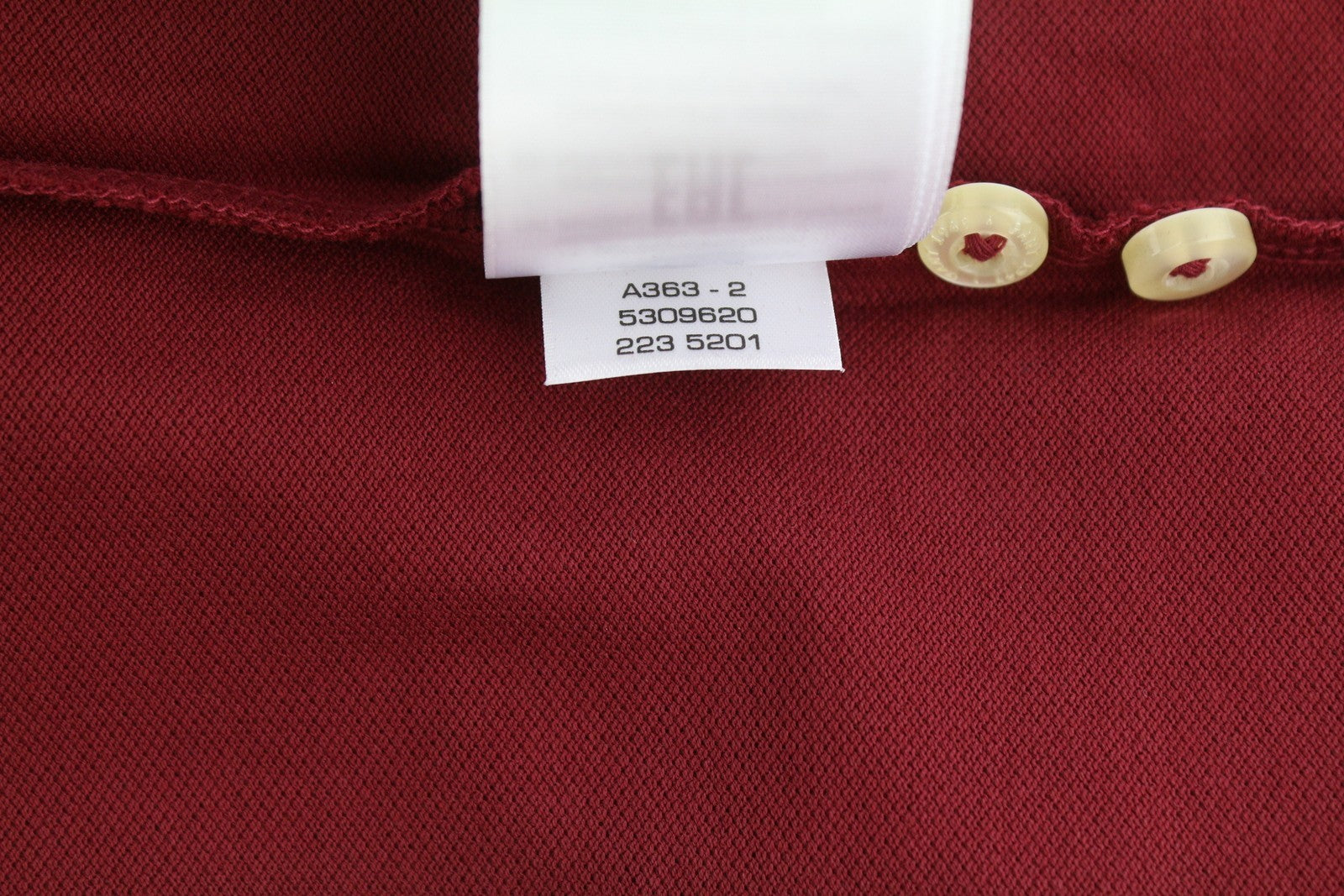 GANT Original Pique LS Rugger Men T-Shirt M Plumped Red Logo Polo Long Sleeve