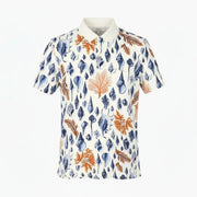 GANT Seaside SS Rugger Men Polos 2XL Eggshell Patterned Cotton Short Sleeve