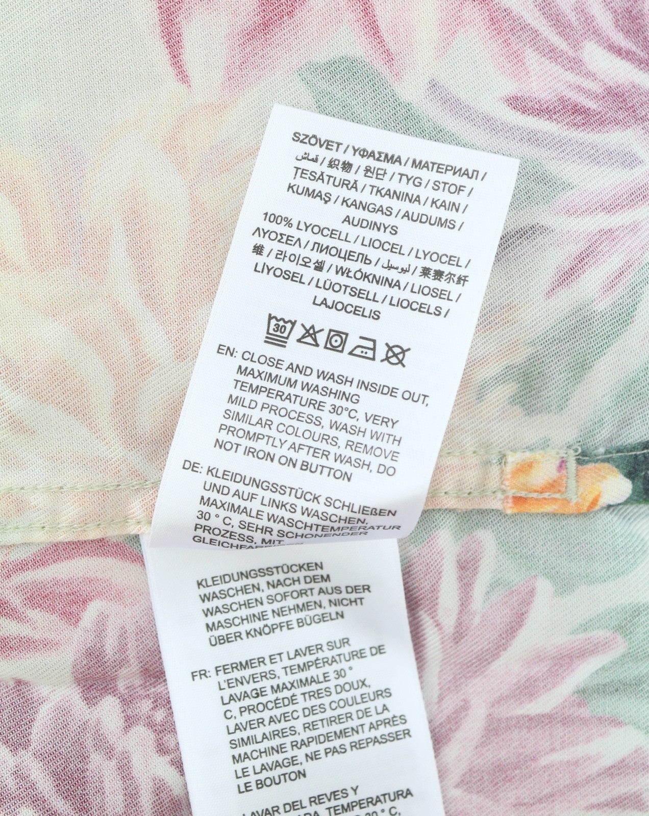 GANT Rel Dahlia Print Camp Collar Men Shirt L Plaza Taupe Relaxed Floral RRP180