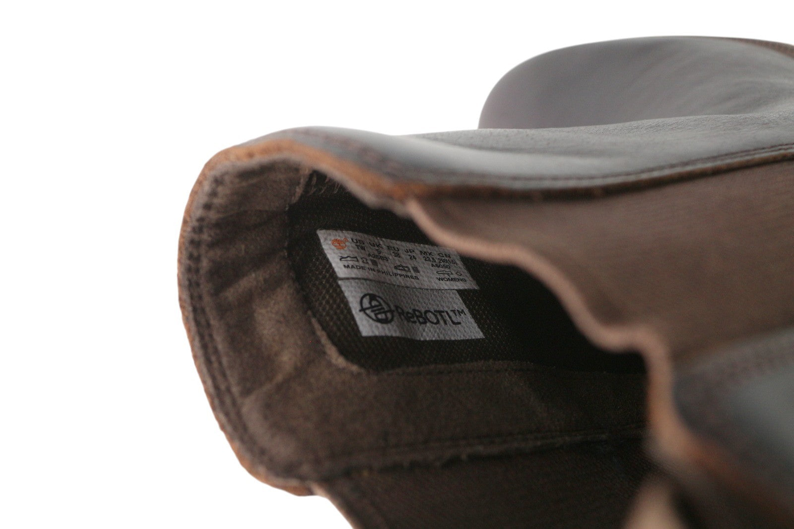 TIMBERLAND A25B3 Women Boots EU37/38 Brown Leather Heeled Mirror Fit