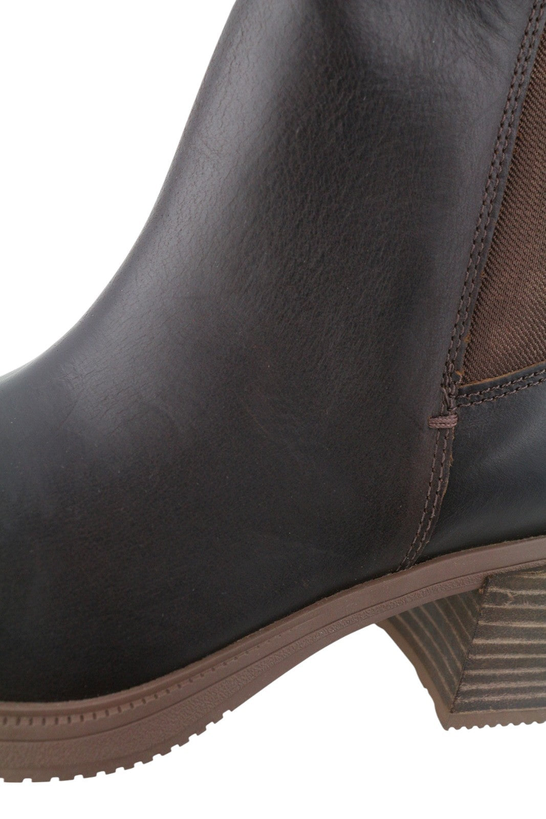 TIMBERLAND A25B3 Women Boots EU37/38 Brown Leather Heeled Mirror Fit