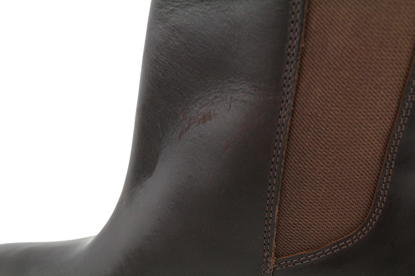 TIMBERLAND A25B3 Women Boots EU37/38 Brown Leather Heeled Mirror Fit