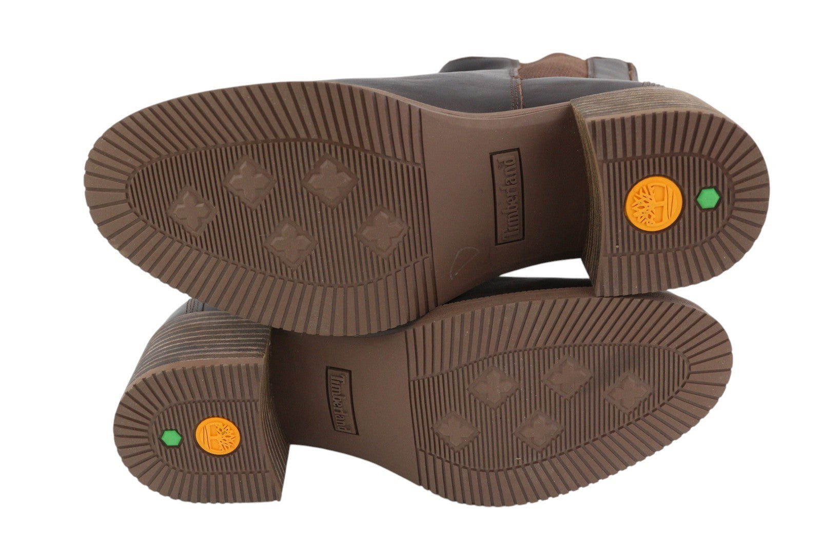 TIMBERLAND A25B3 Women Boots EU37/38 Brown Leather Heeled Mirror Fit