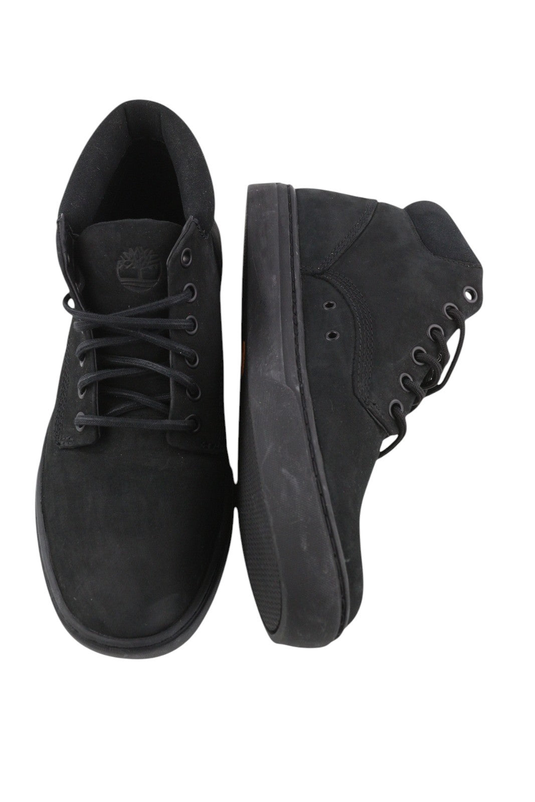 TIMBERLAND A1JUY Men Shoes EU40/41 Black Leather Almond Toe Ankle Laced