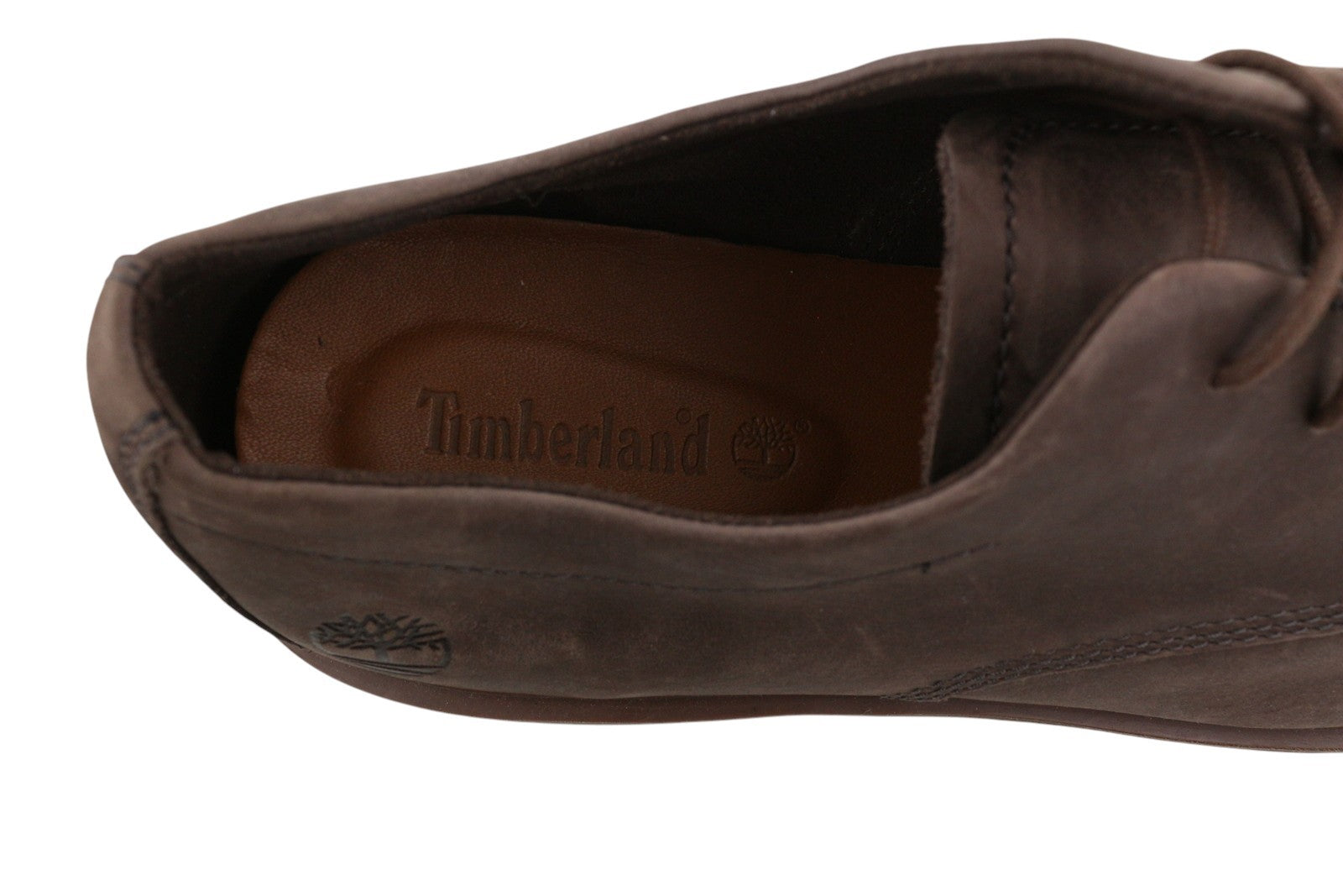 TIMBERLAND A29U8 Men Shoes EU44.5/45 Brown Leather Almond Toe Lace Up