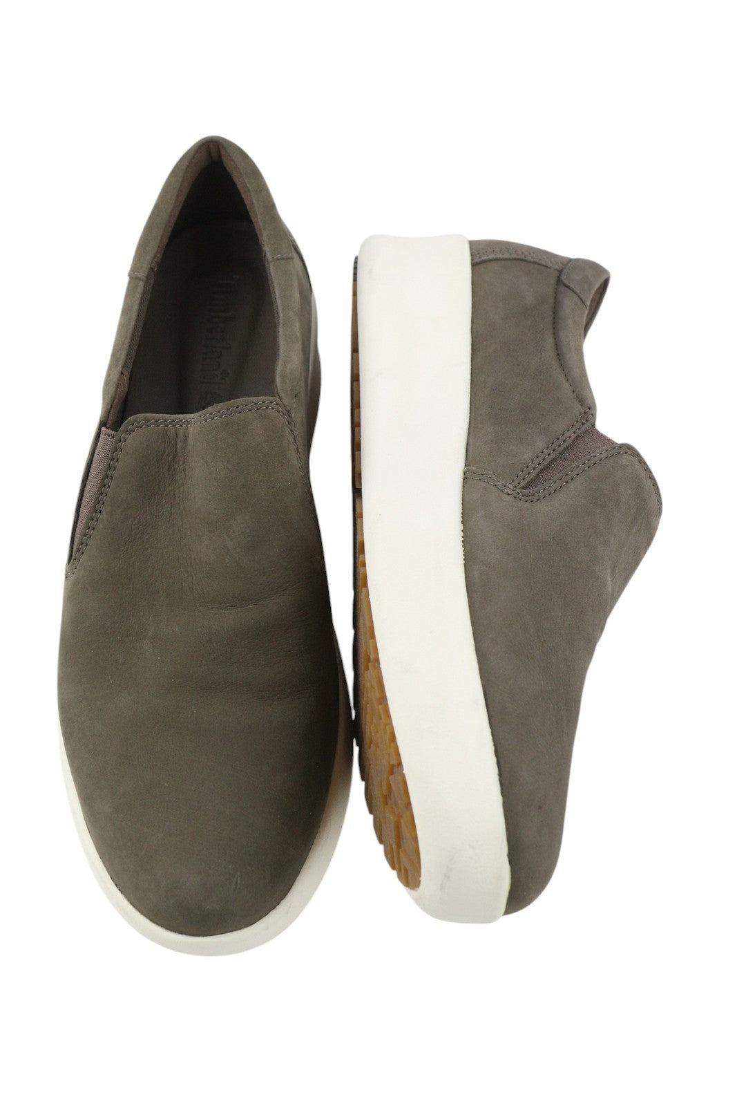 TIMBERLAND A1M9T Women Shoes EU40/41 Grey Pull On Leather Almond Toe