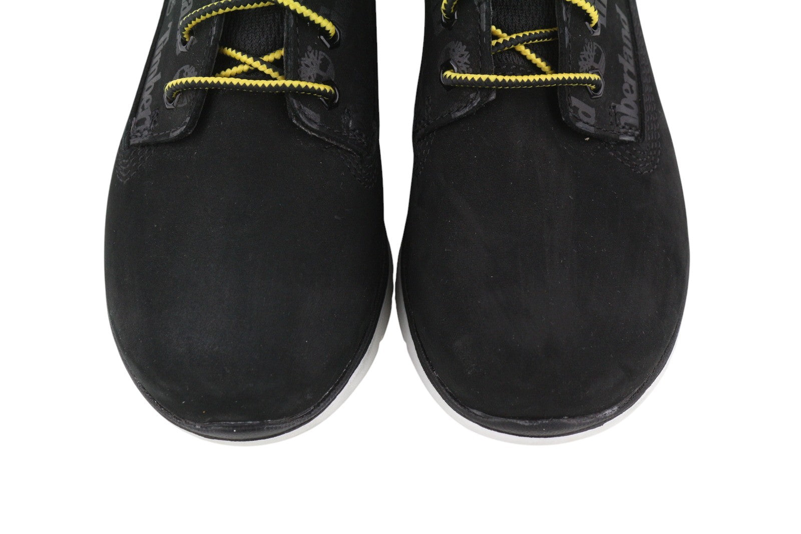 TIMBERLAND A2C3J Boy Boots EU32/33 Black Leather Lace Up ReBOTL Pattern