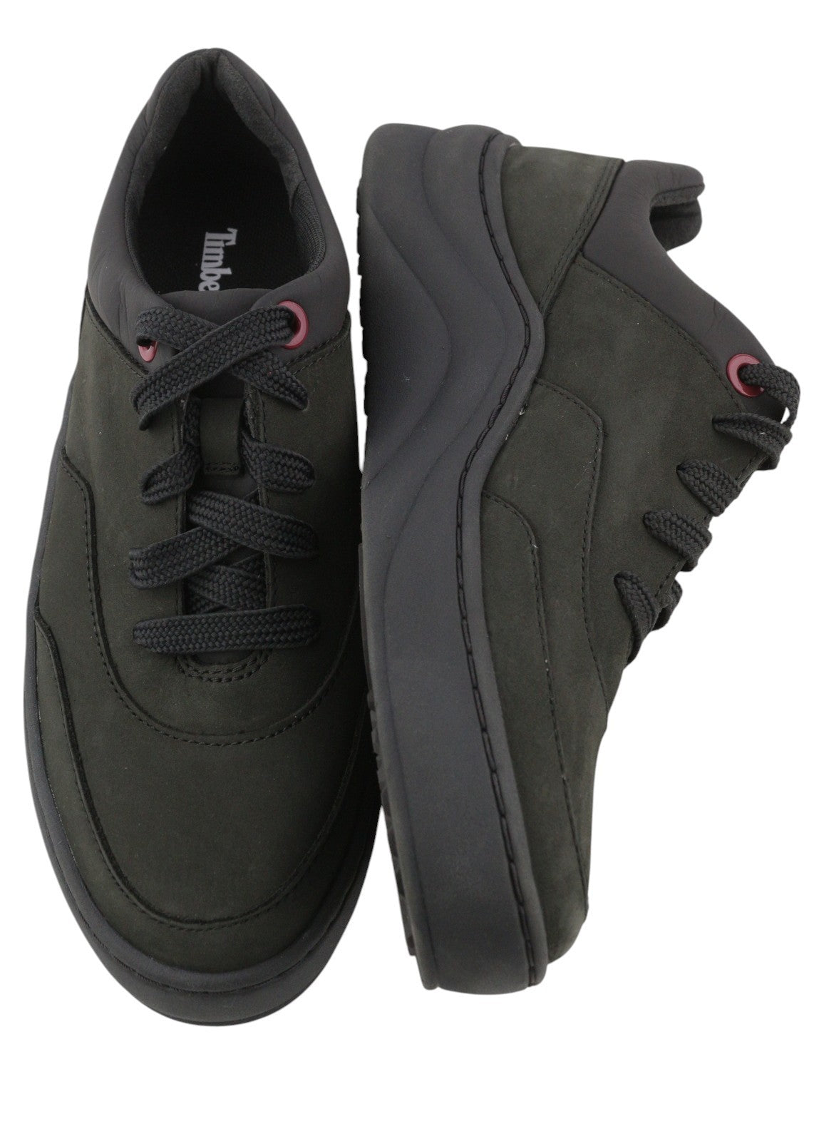 TIMBERLAND A25WA Women Shoes EU38/38.5 Black Low Top Laced Almond Toe