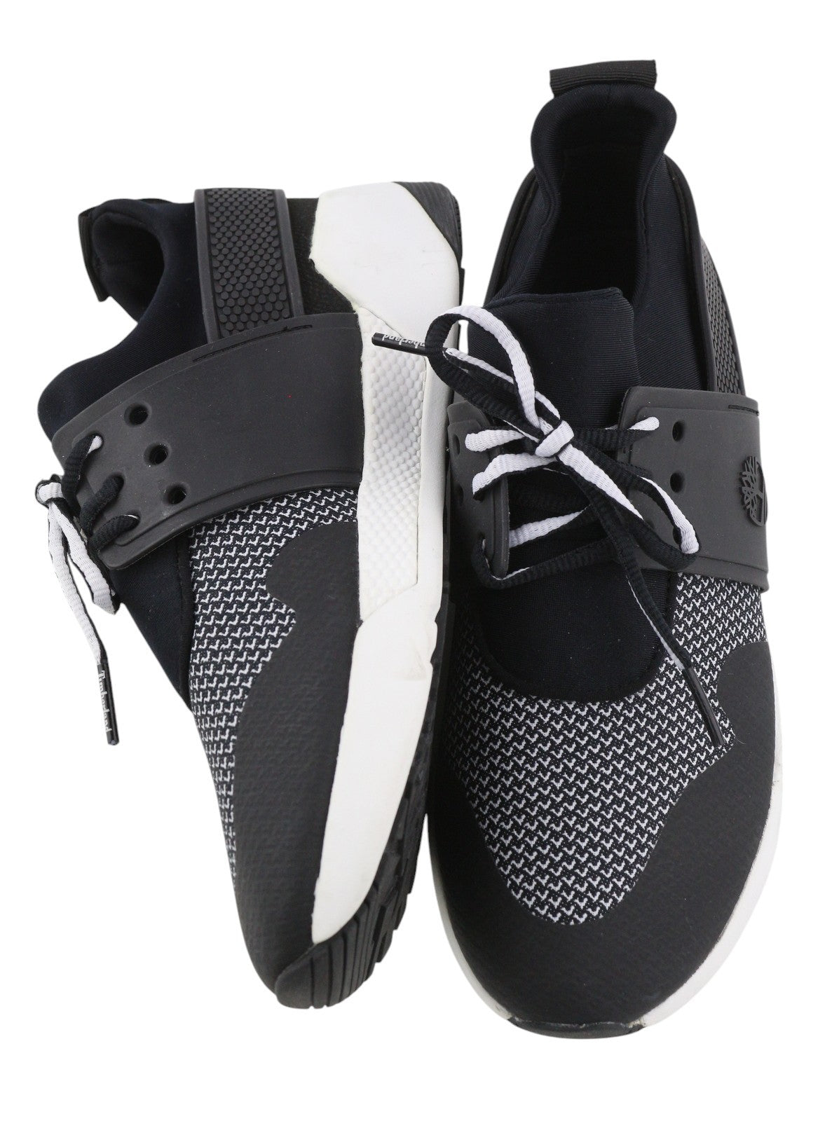 TIMBERLAND A1UJW Women Sneakers EU38/38.5 Black Lace Up Almond Toe Low