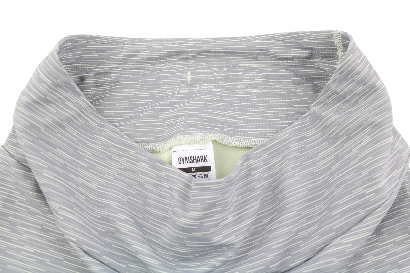 GYMSHARK GLLG5088 Women Leggings M Grey Pattern Stretch High Waist Fit