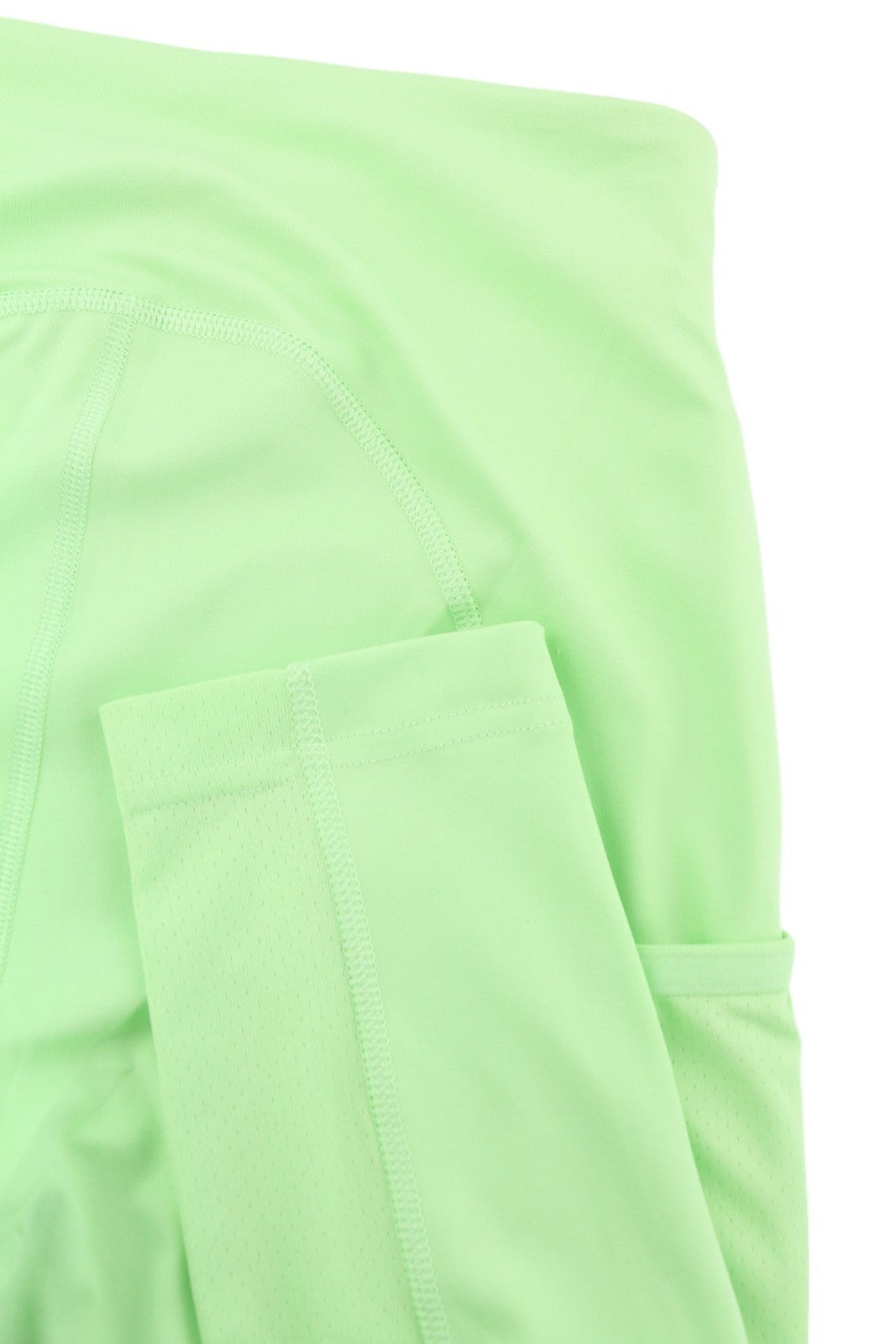 GYMSHARK B2A8N Women Leggings XS Green High Waist Pockets Sport Stretch