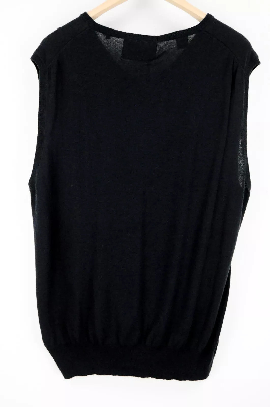 „SCOTCH &amp; SODA XL“ megzta vyriška liemenė su tamsiai mėlyna medvilnine V formos iškirpte, „Ams Couture“ stiliaus 