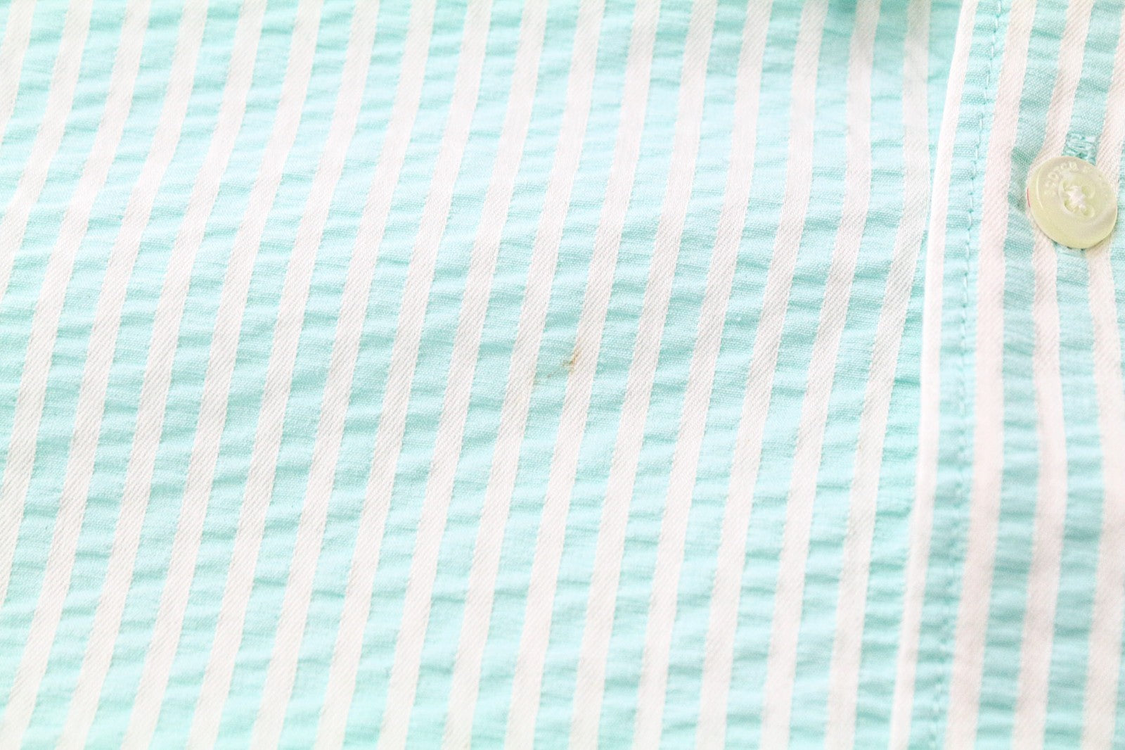 SCOTCH &amp; SODA Ams Couture vyriški marškinėliai L dydžio, vandens mėlyni, dryžuoti, ilgomis rankovėmis, medvilniniai 