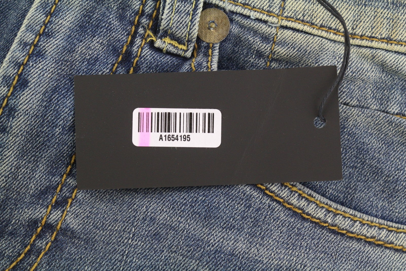 R13 Women Jeans 24 Blue Faded Painted Dirty Look Ankle Length Crop Crotch Denim