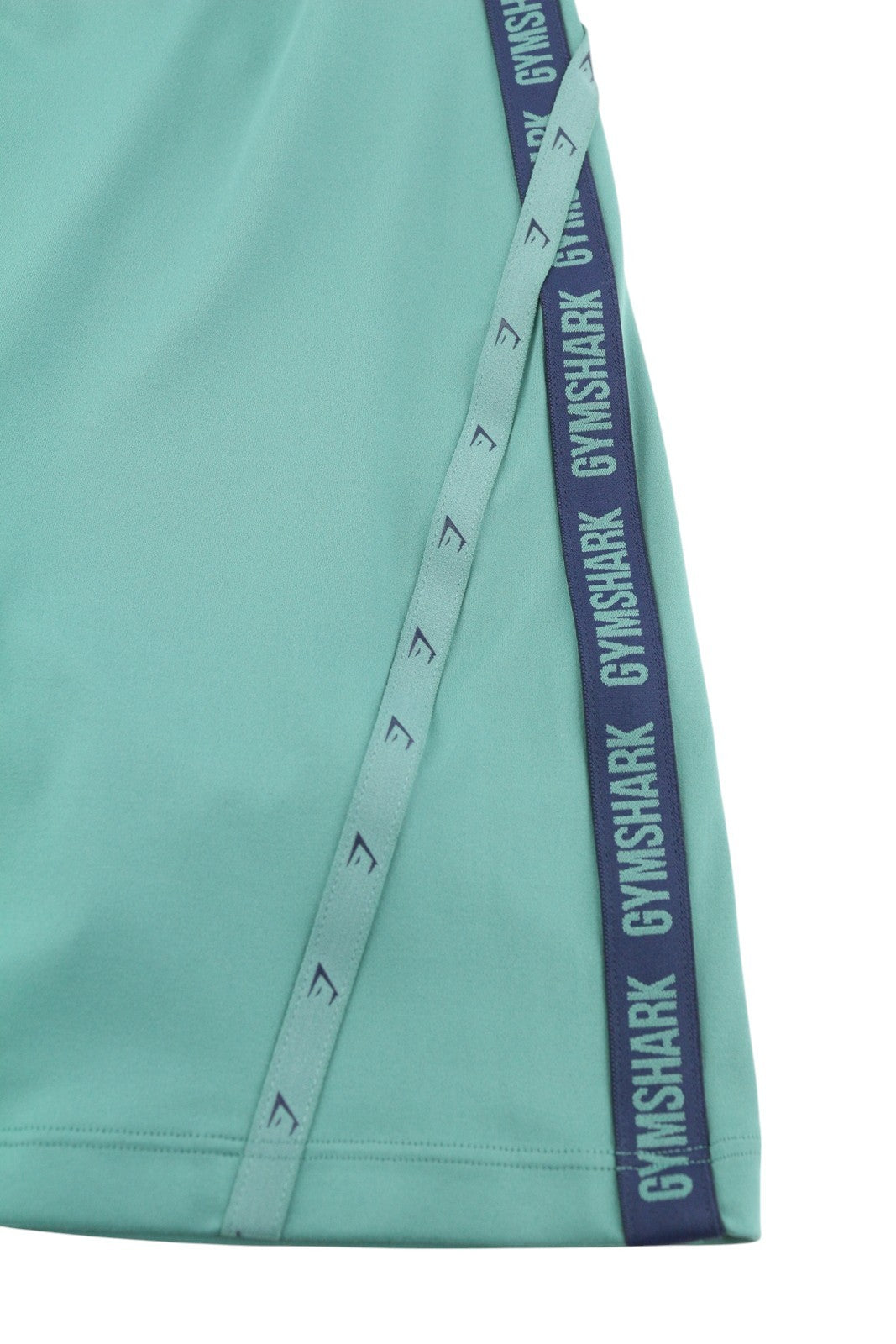 GYMSHARK Strike Women Shorts M Green Cycling Stretch High Waist Logo Fit