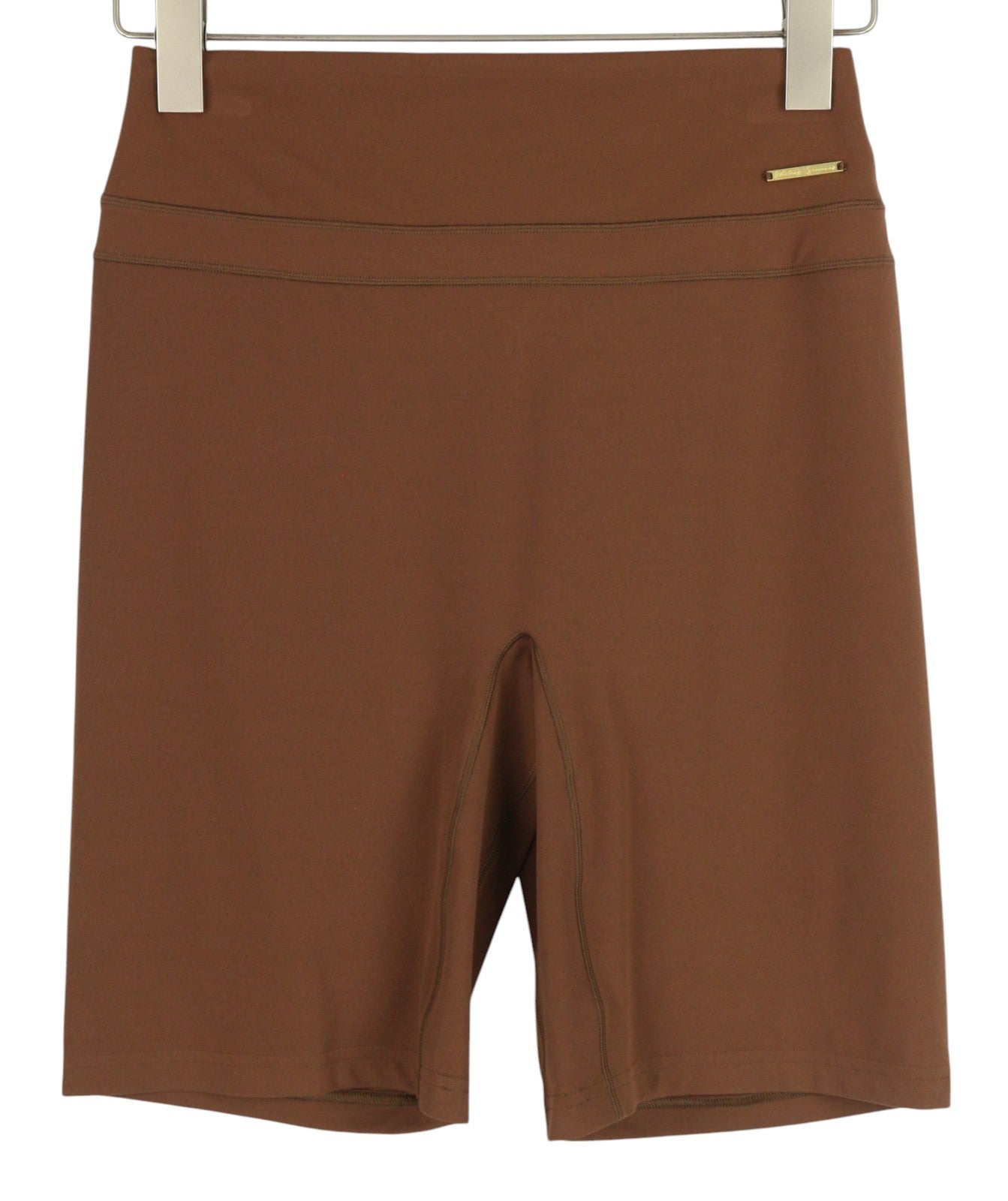 GYMSHARK Whitney Women Shorts XL Brown Cycling High Waist Stretch Active Logo