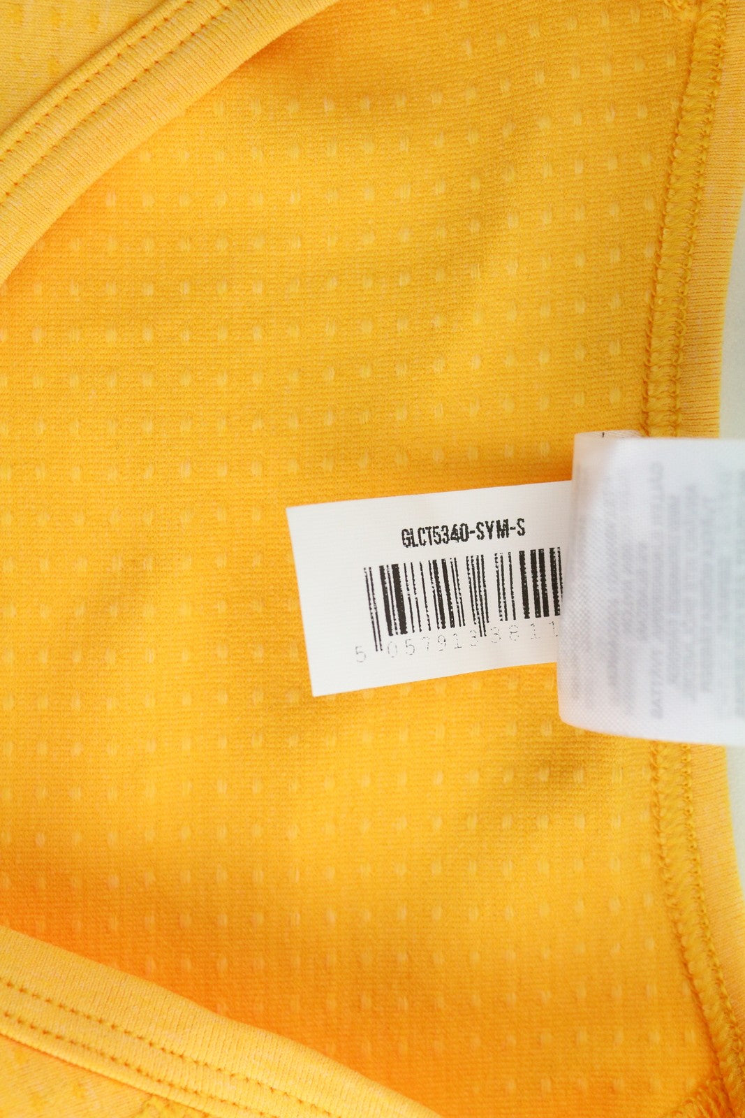 GYMSHARK Vital Women T-Shirt S Yellow Cropped Seamless Long Sleeve Thumbholes