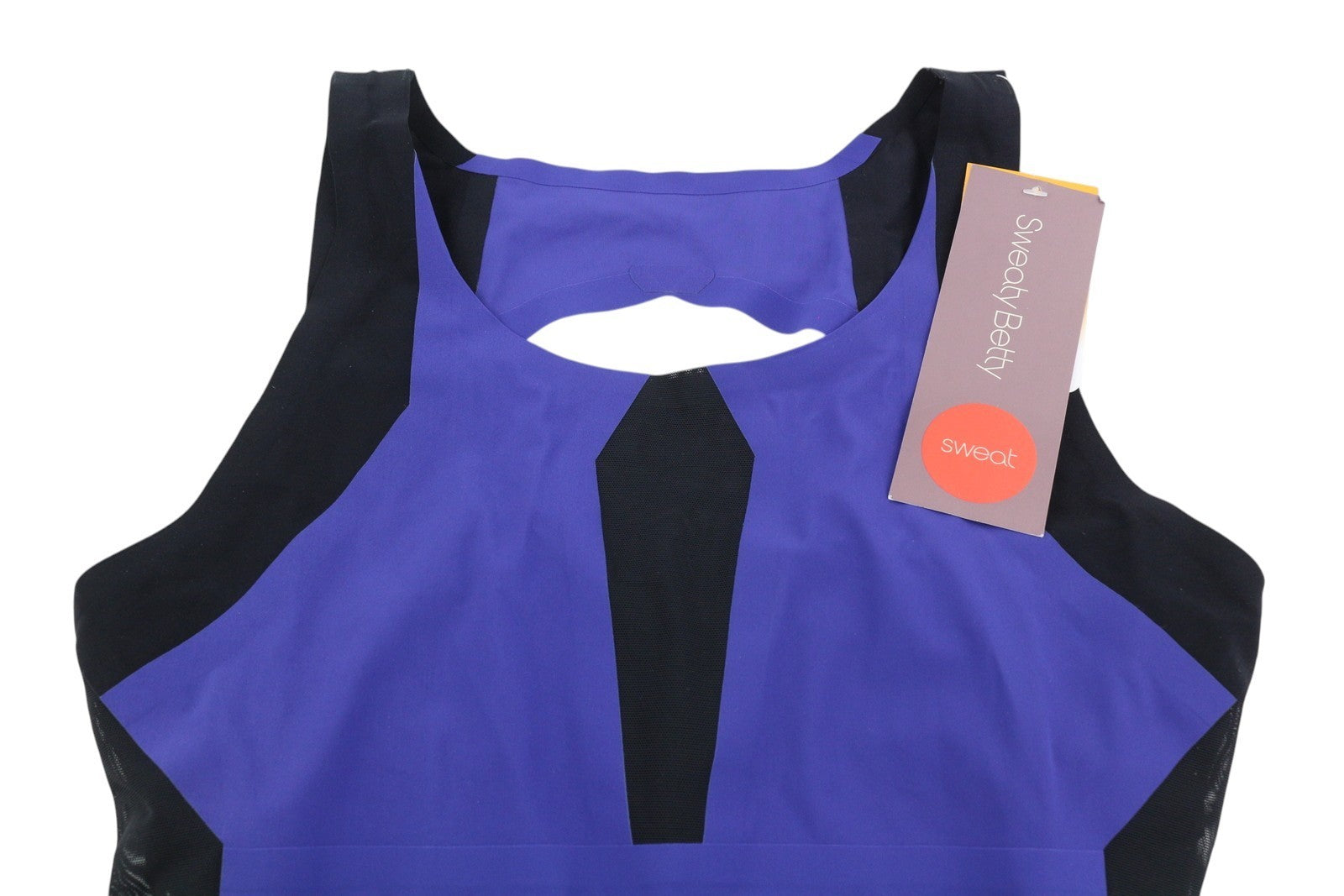 SWEATY BETTY Devant Dance Leotard Women Jumpsuit M Purple Stretch Cut-Out Fit