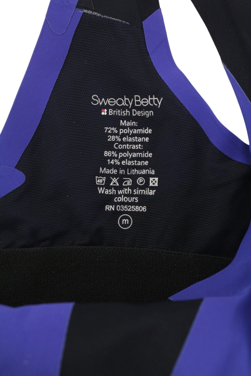 SWEATY BETTY Devant Dance Leotard Women Jumpsuit M Purple Stretch Cut-Out Logo