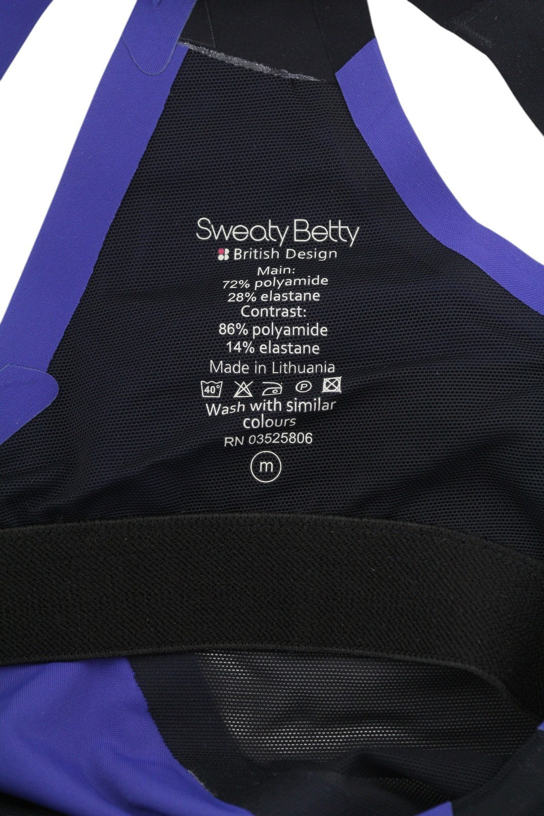 SWEATY BETTY Devant Dance Leotard Women Jumpsuit M Stretch Cut-Out Mesh Detail