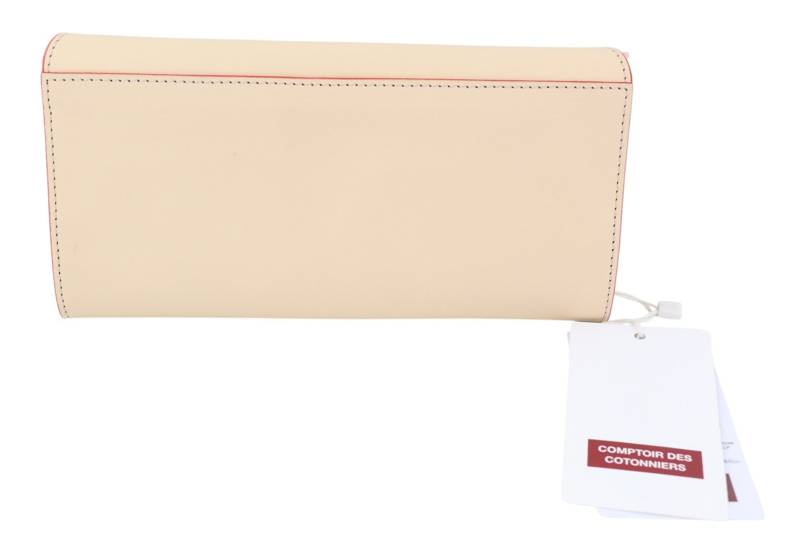 COMPTOIR DES COTONNIERS Fiery Stripes Women Wallet OS Beige Leather Press Stud