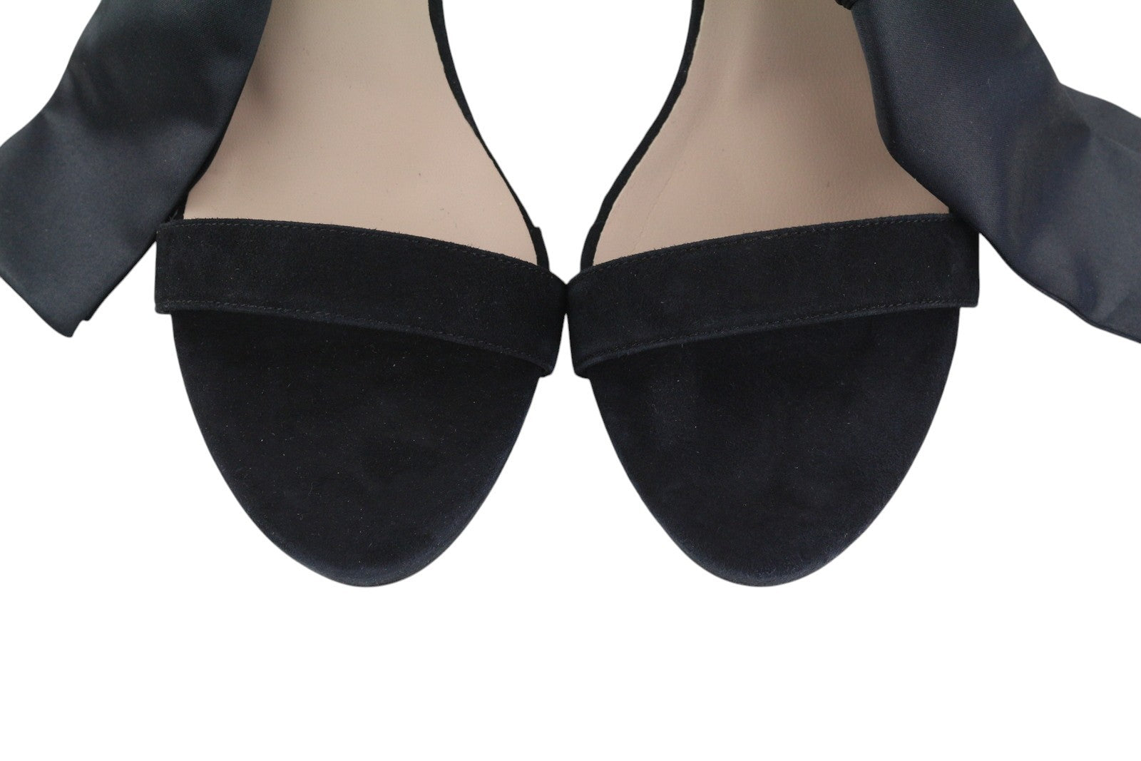 JONAK Women Heels EU40 Black Suede Velour Open Toe Block Heel Sandal Style