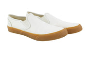 JUNYA WATANABE Men Shoes EU38.5 White Leather Almond Toe Slip On Flat Unisex