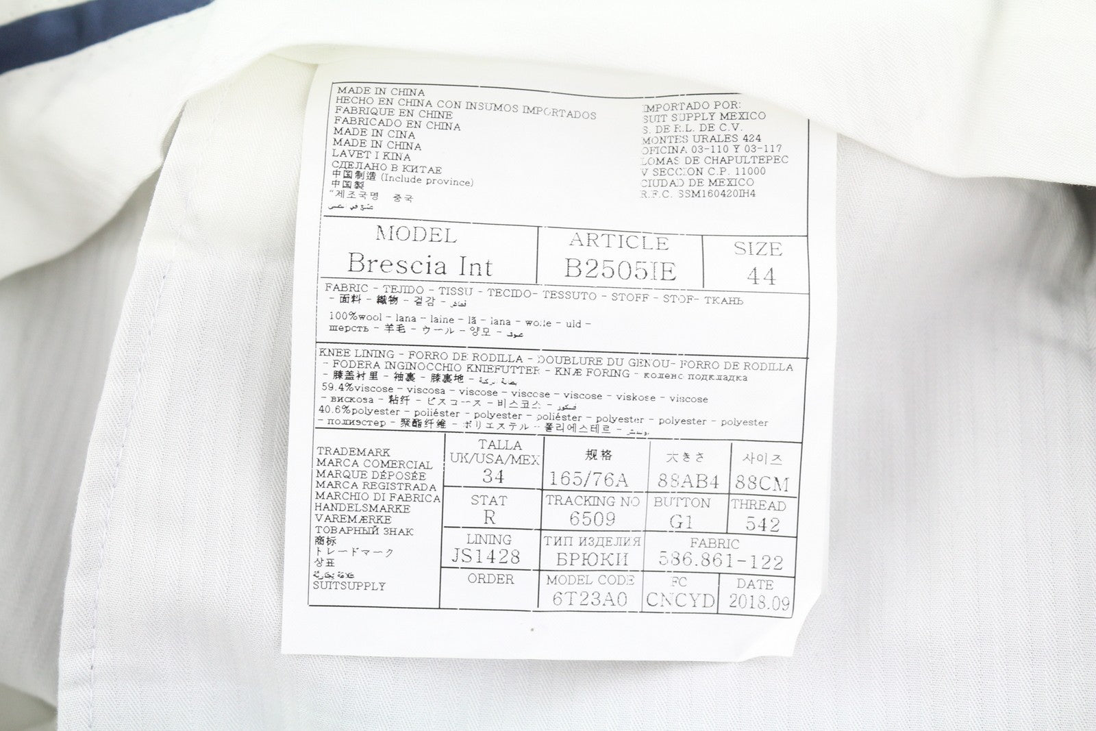 SUITSUPPLY Brescia Int vyriškos kelnės, UK34, tamsiai pilkos, vilnonės, plokščio priekio, siaurėjančios 