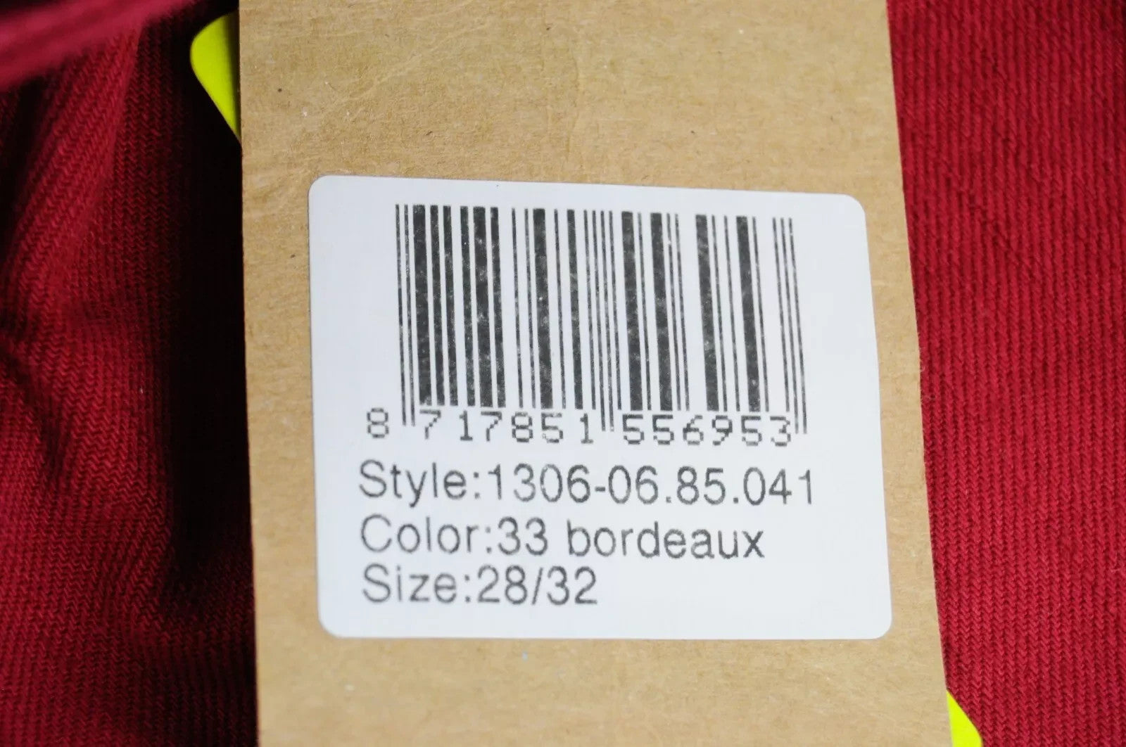 SCOTCH & SODA Ralston Men Jeans W28/L32 Red Bordeaux Slim Fit Buttoned Denim