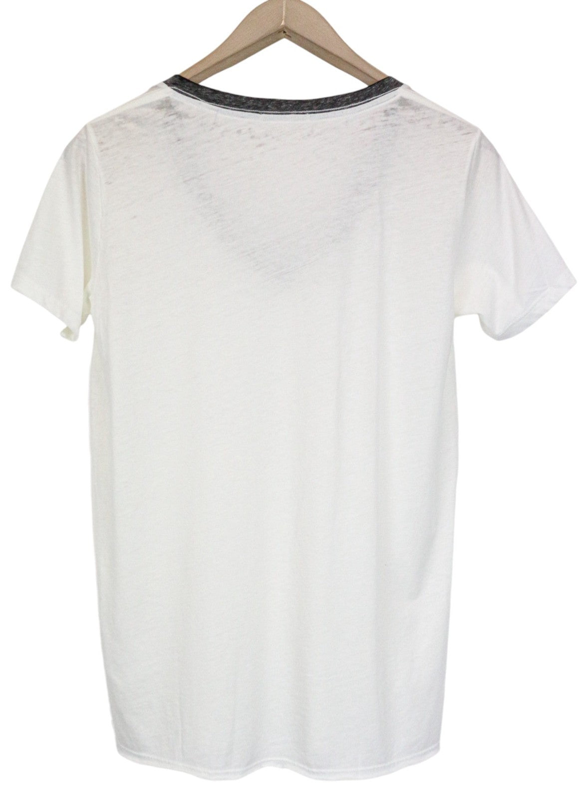 SCOTCH &amp; SODA Ams Blauw moteriški marškinėliai S dydžio, balkšvi, trumpomis rankovėmis, medvilnės mišinio audinys 