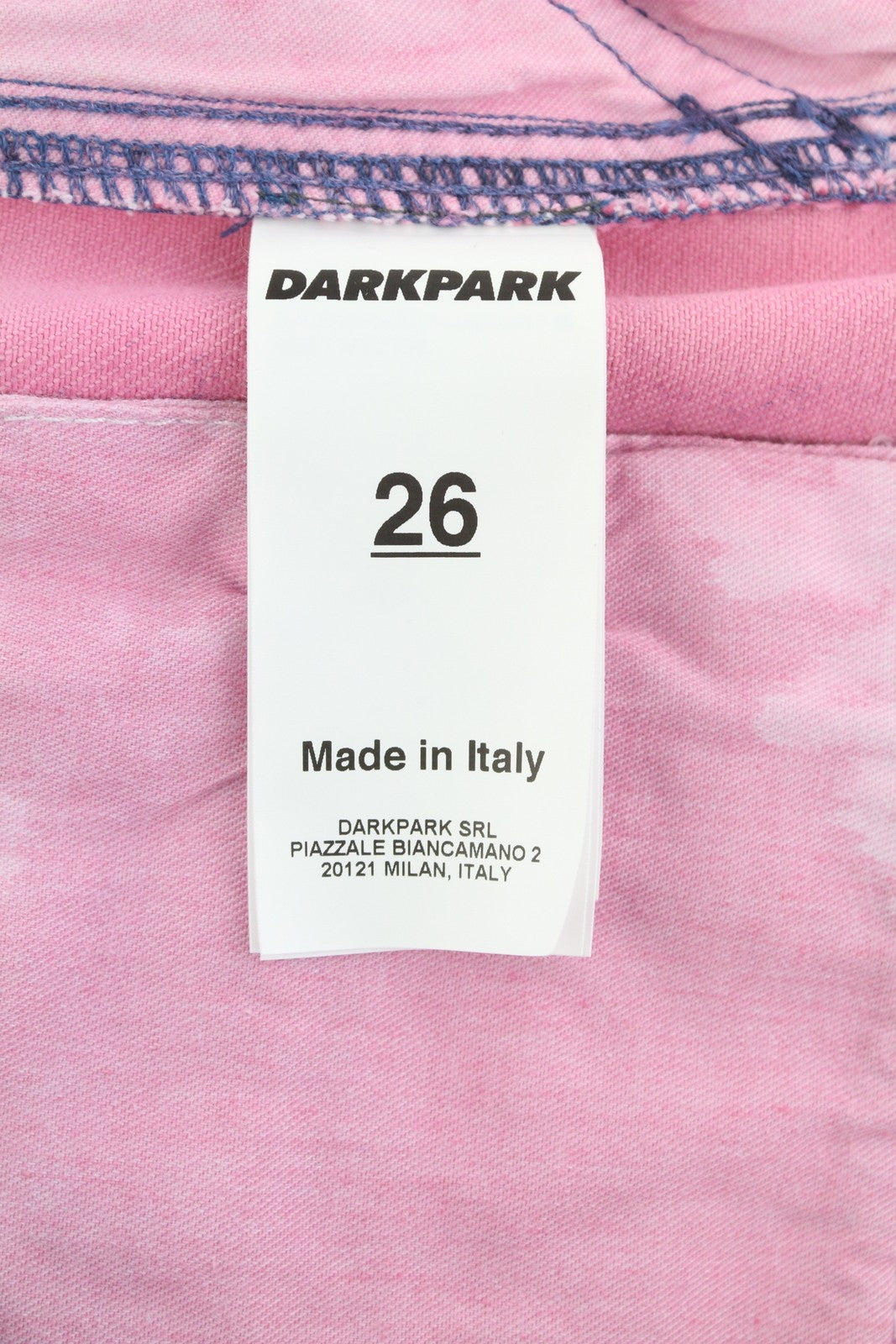 DARKPARK Vivi Cargo Denim moteriški džinsai 26 PB rožinės ir mėlynos plačios kojos, laisvo kirpimo 