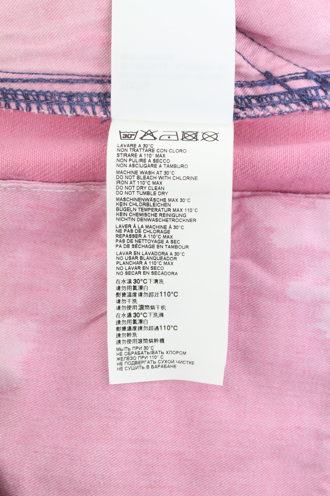 DARKPARK Vivi Cargo Denim moteriški džinsai 26 PB rožinės ir mėlynos plačios kojos, laisvo kirpimo 