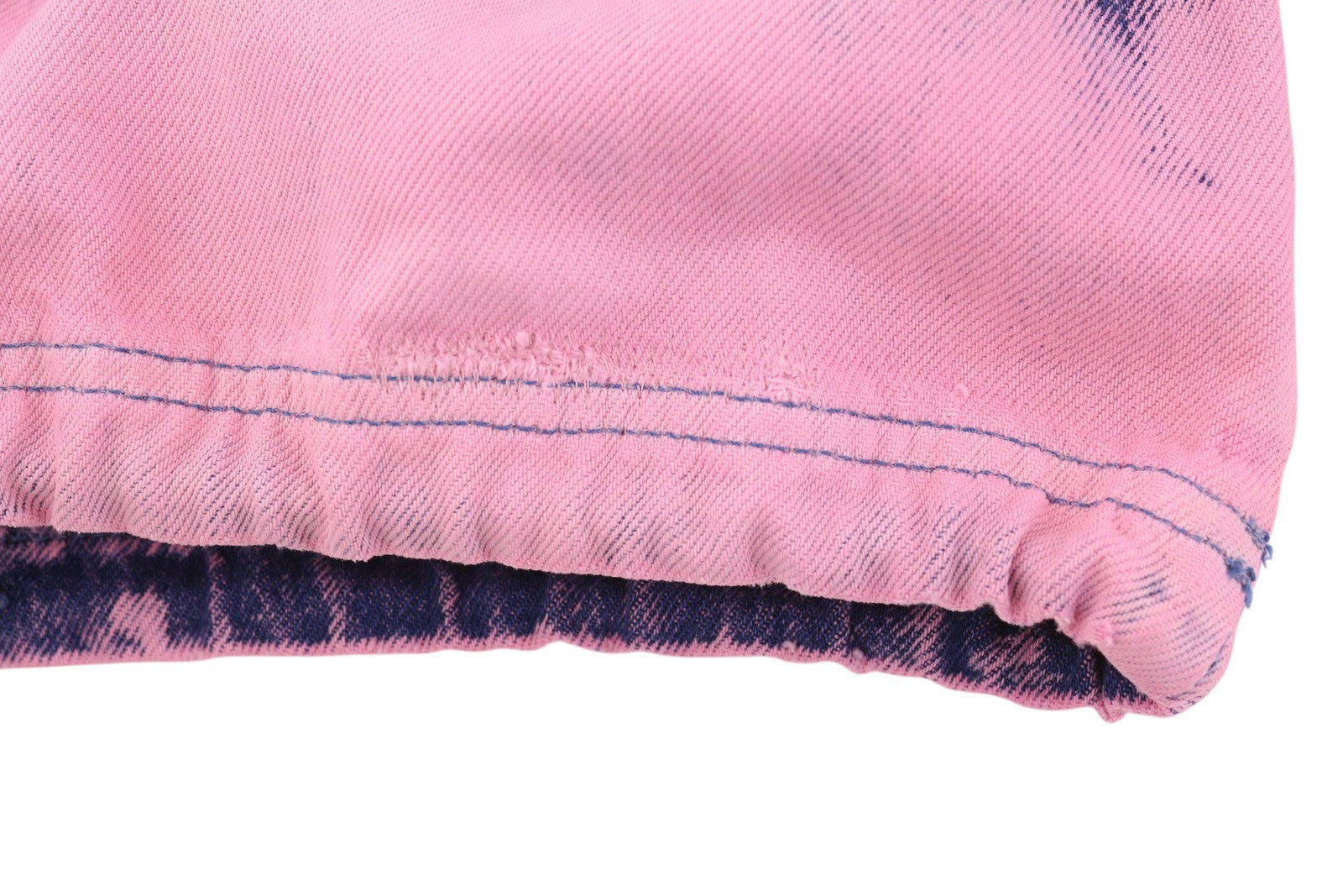 DARKPARK Vivi Cargo Denim moteriški džinsai 26 PB rožinės ir mėlynos plačios kojos, laisvo kirpimo 