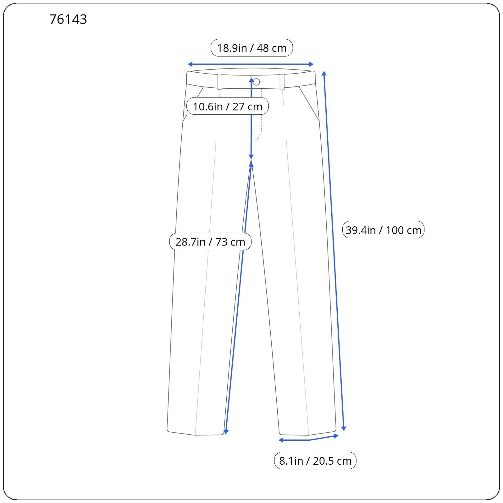 SUITSUPPLY Brescia Men's Trousers UK44R Blue Wool Slim Pleated Classic Fit