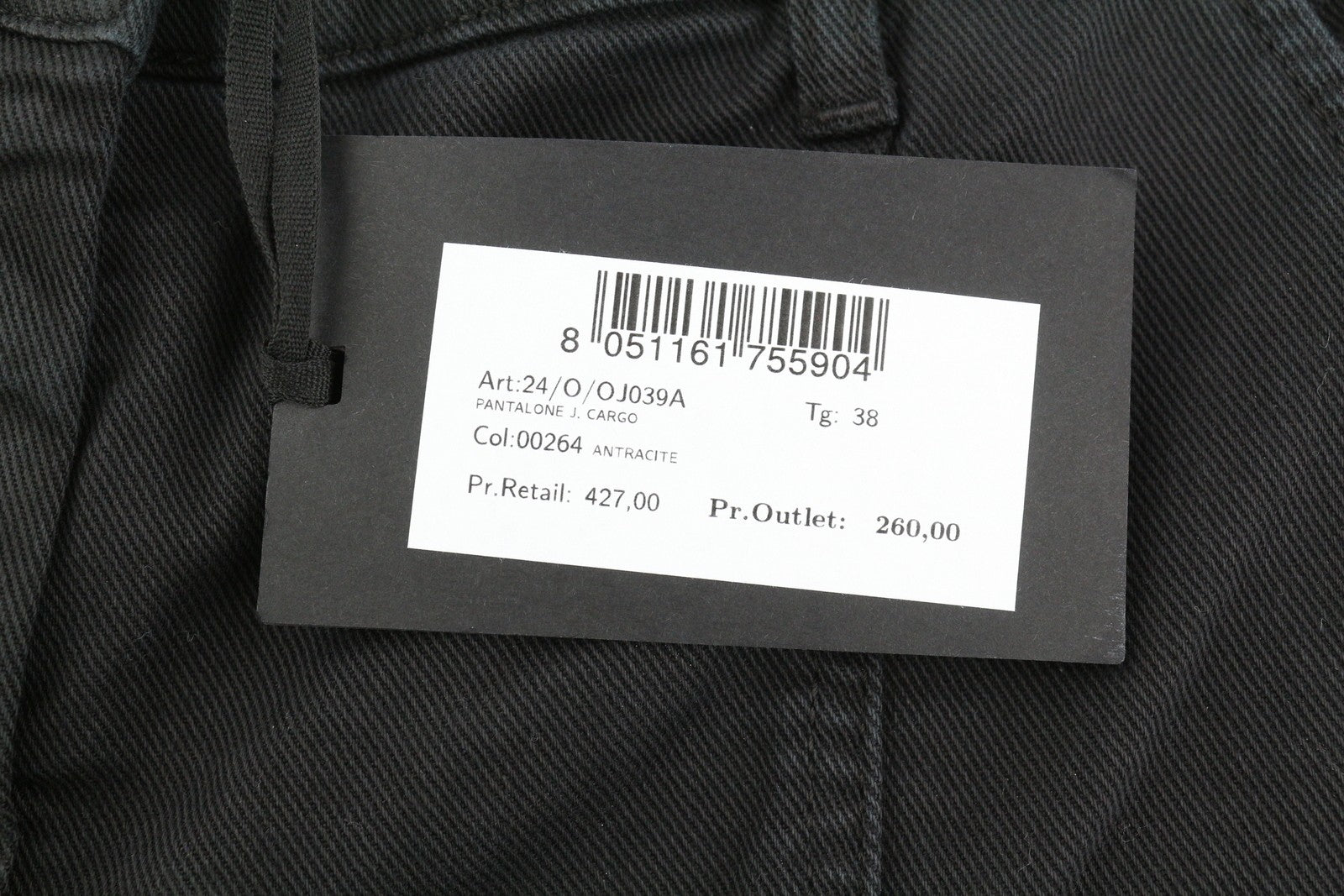 BLUMARINE J. Cargo moteriškos kelnės, 38 colių, juodos, su užlopytomis kišenėmis, laisvo kirpimo diržas, RRP427 