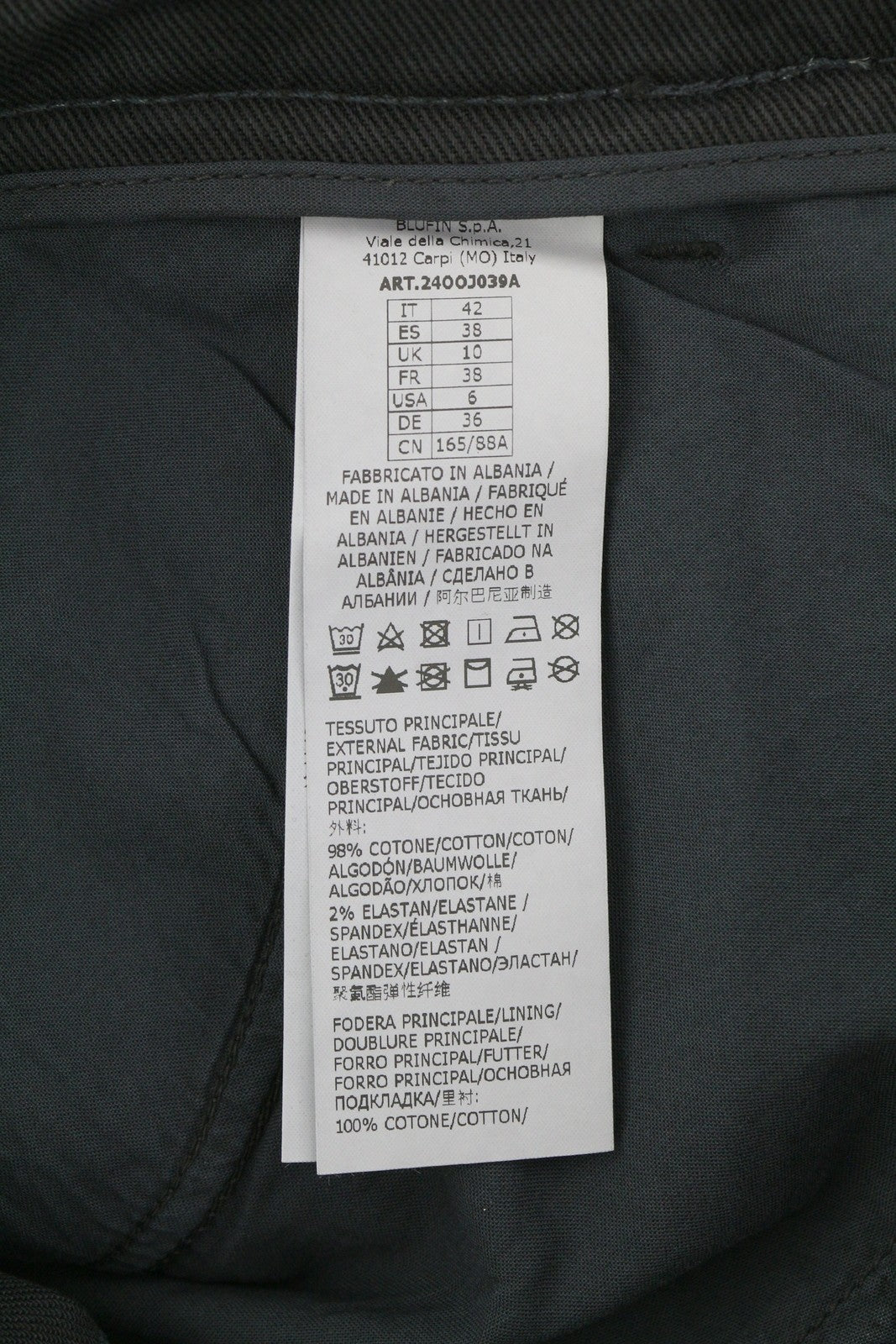 BLUMARINE J. Cargo moteriškos kelnės, 42 juodos, su užlopytomis kišenėmis, laisvo kirpimo diržas, RRP427 