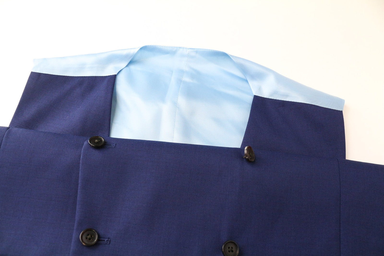 SUITSUPPLY La Spalla Men's Suit UK42R Blue Wool 2Pc Blazer Waistcoat Formal
