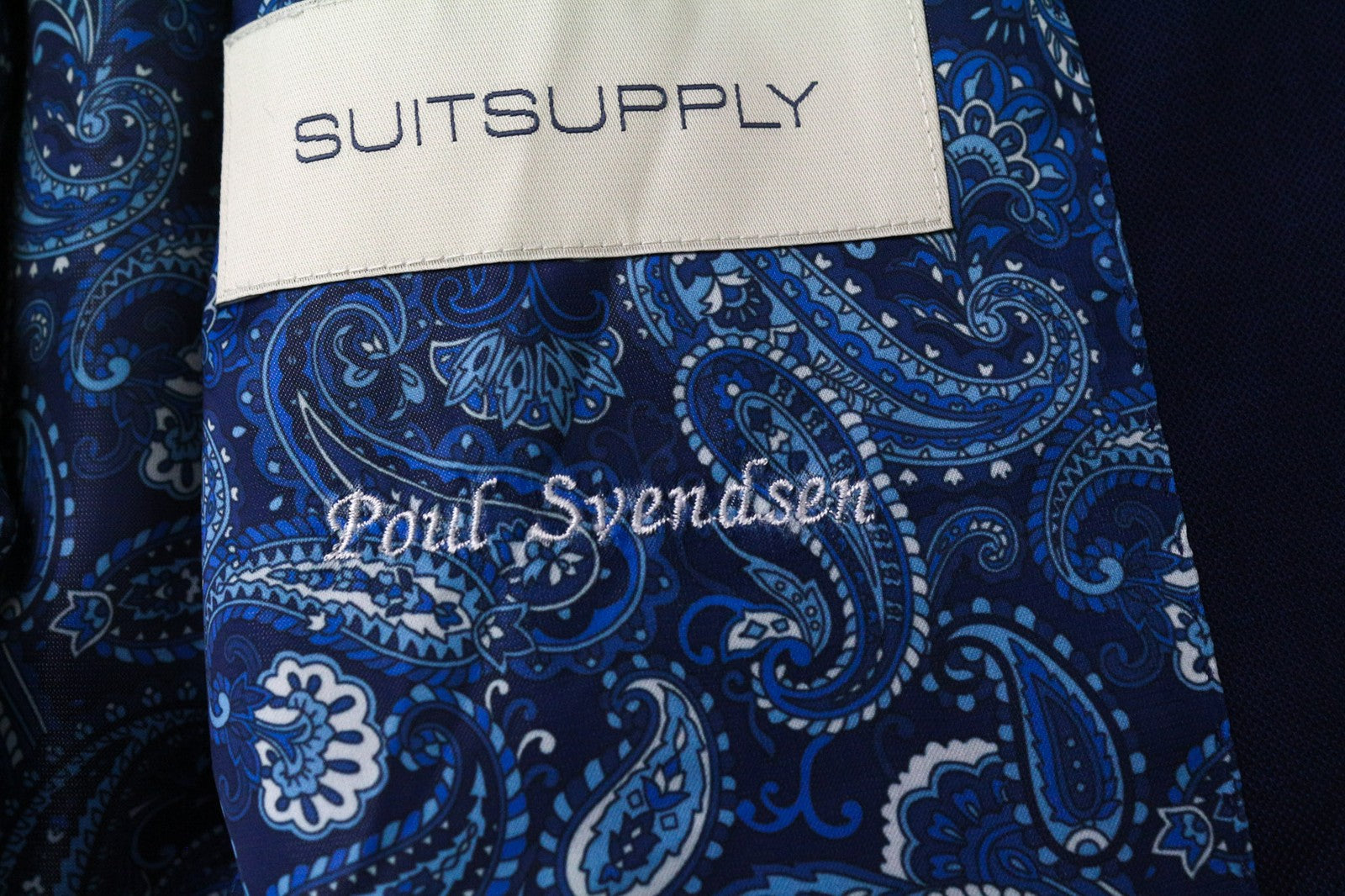 SUITSUPPLY La Spalla Men's Suit UK42R Blue Wool 2Pc Blazer Waistcoat Formal