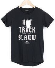 SCOTCH &amp; SODA Ams Blauw moteriški marškinėliai XS juodo logotipo megztinis trumpomis rankovėmis 