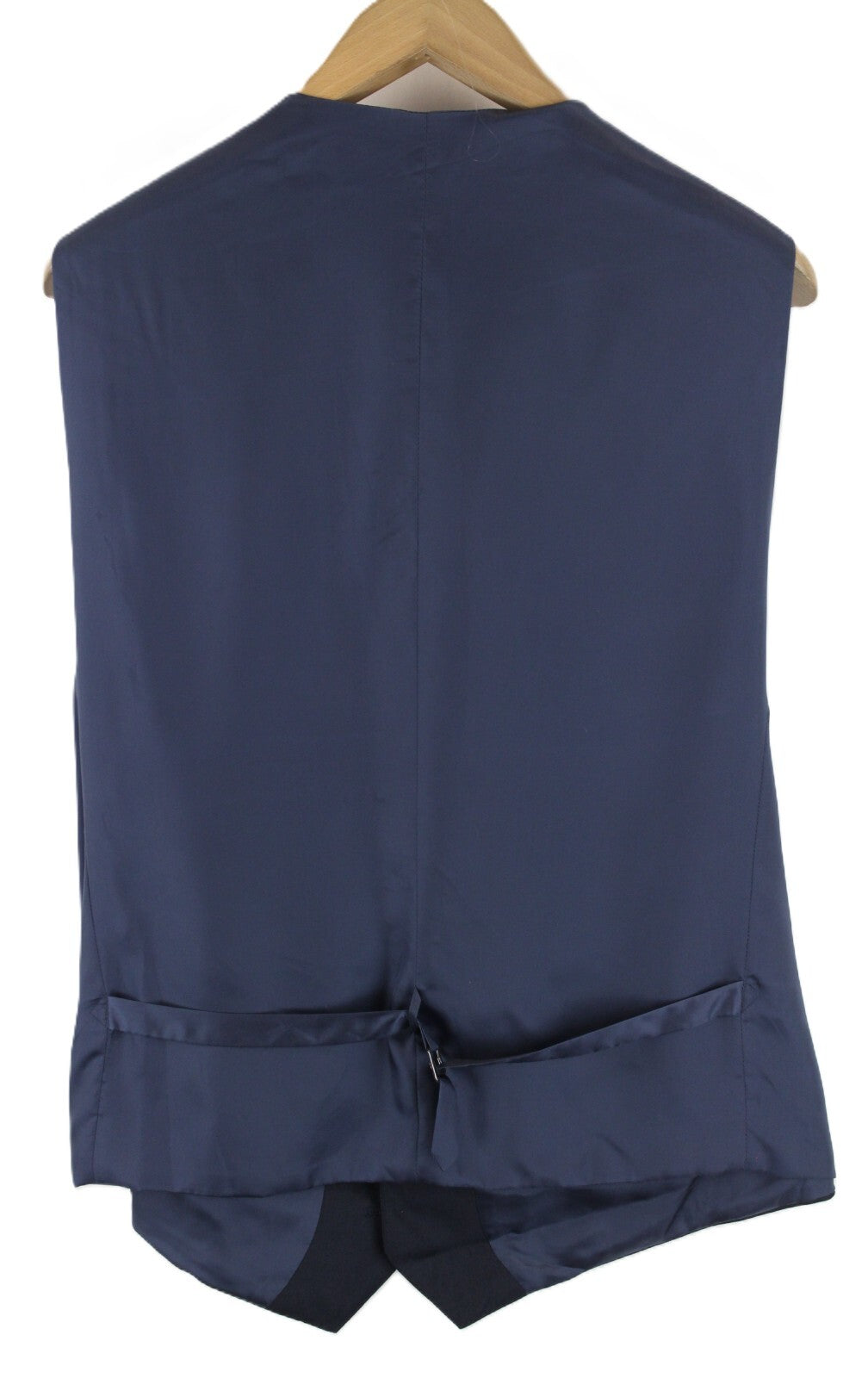 SUITSUPPLY Lazio UK50S tamsiai mėlyna vilnonė 2 dalių liemenė ir kelnės, vyriškas kostiumo komplektas su sagomis 