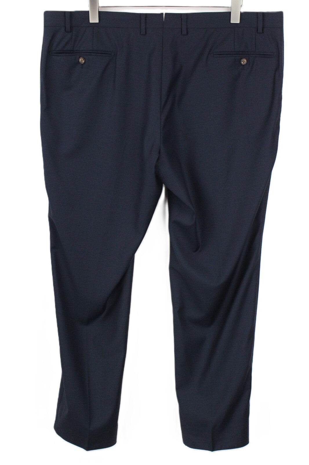 SUITSUPPLY Lazio UK50S tamsiai mėlyna vilnonė 2 dalių liemenė ir kelnės, vyriškas kostiumo komplektas su sagomis 