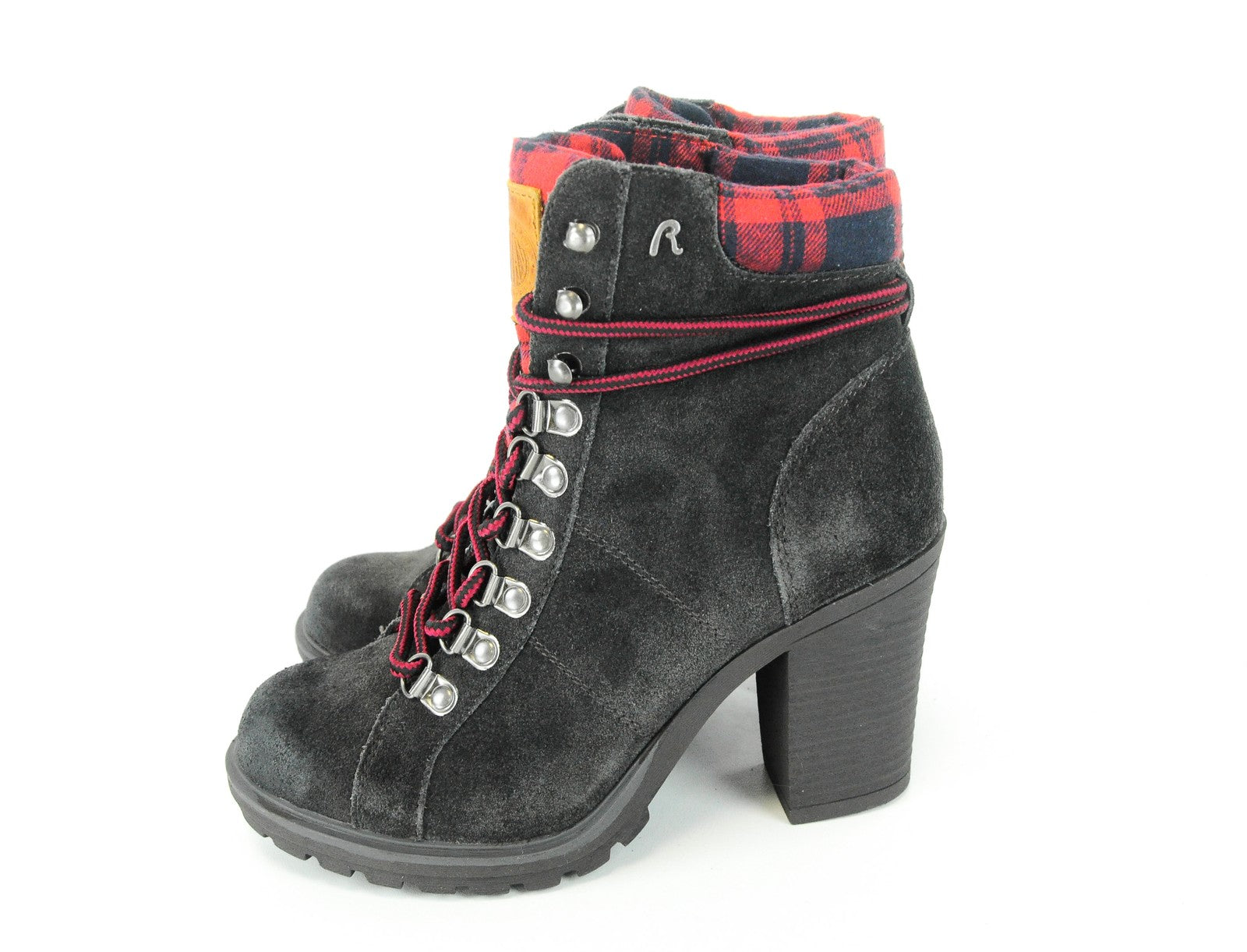 REPLAY moteriški aulinukai aukštakulniais, 36 dydžio, rudi, zomšiniai, nėriniuoti, laisvalaikio avalynė su kulnu. 