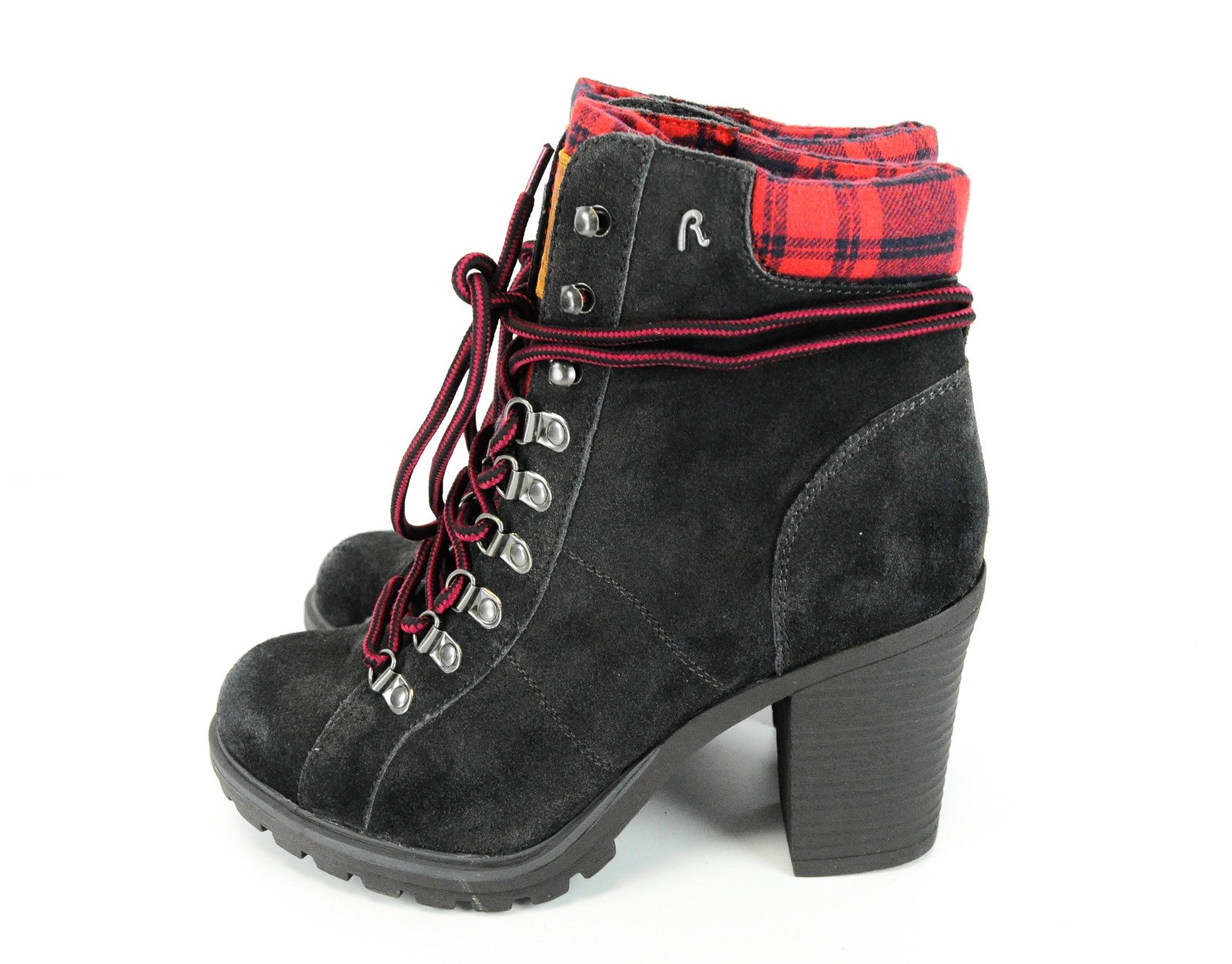 REPLAY moteriški aulinukai EU40 rudi zomšiniai nėriniuoti kulkšnies aukštakulniai laisvalaikio avalynė 