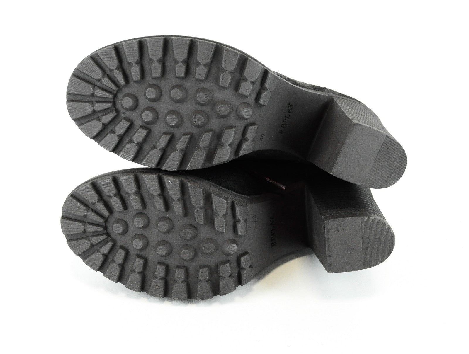 REPLAY moteriški aulinukai EU40 rudi zomšiniai nėriniuoti kulkšnies aukštakulniai laisvalaikio avalynė 