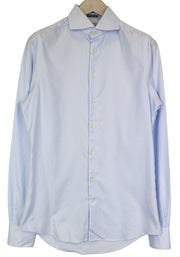 SUITSUPPLY Try On Extra Slim Fit Men Formal Shirt 38L / 15L Blue Pinstriped