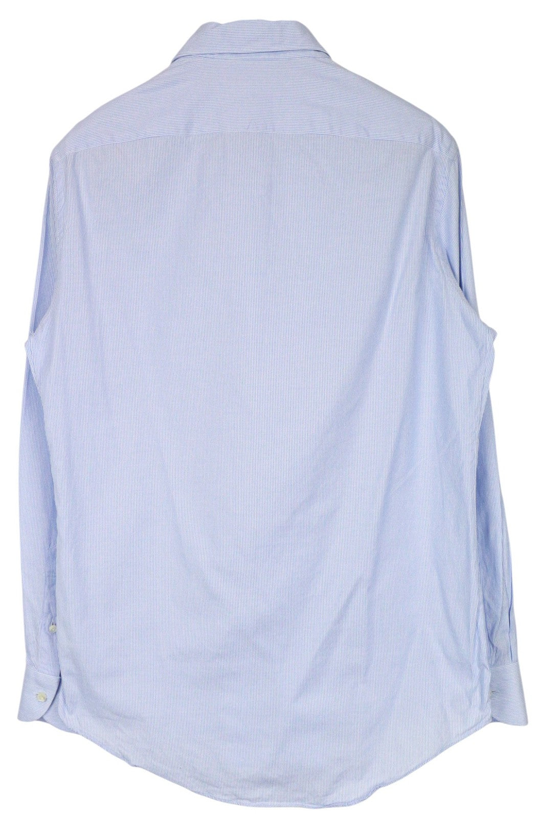 SUITSUPPLY Men Formal Shirt 39 / 15 1/2 Blue Pinstriped Cutaway Slim Custom Made