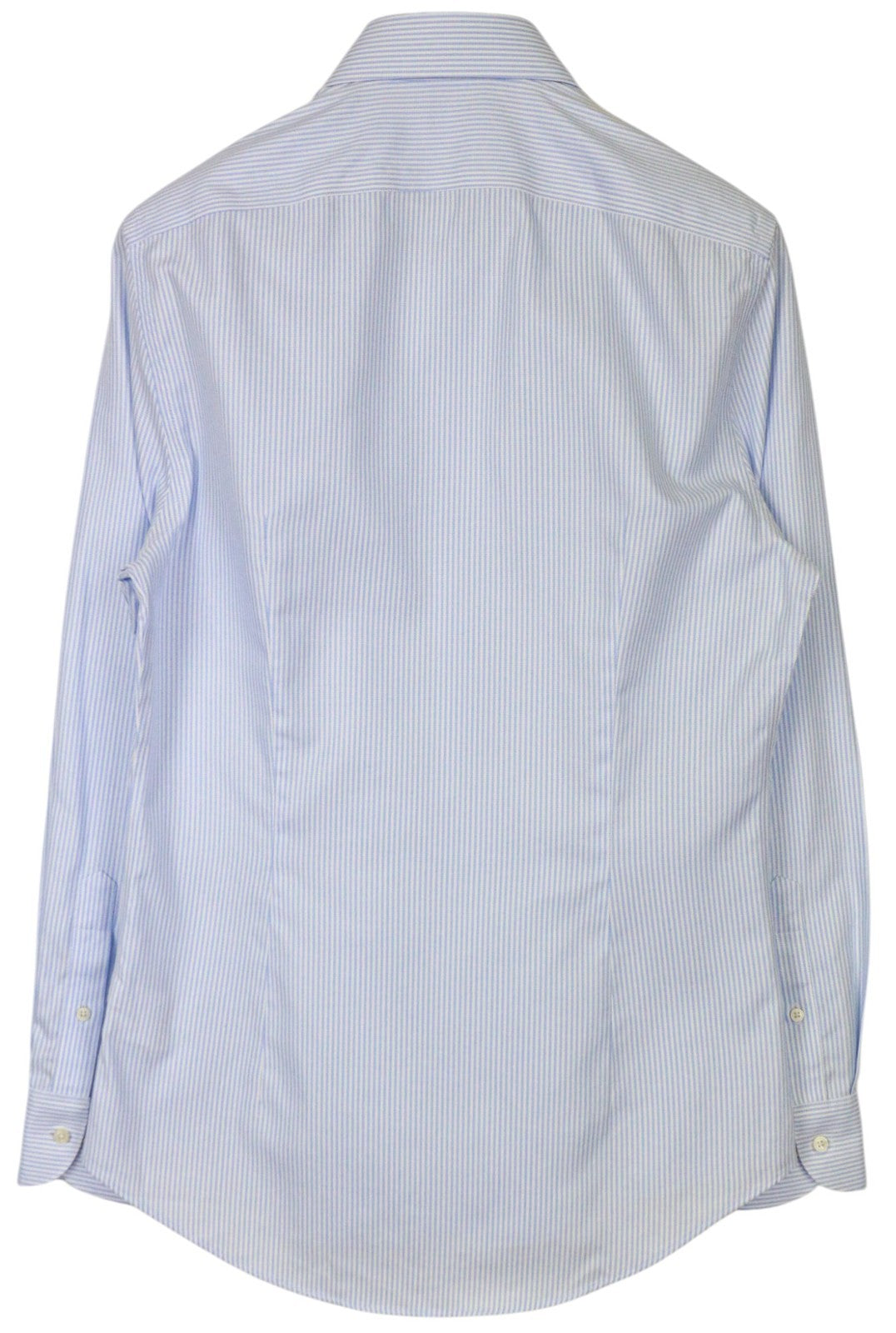 SUITSUPPLY Men's Formal Shirt 40/15.75 Extra Slim Blue Cotton Striped